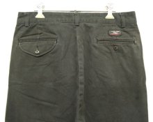 他の写真3: 90'S RALPH LAUREN "HAMMOND PANT" ツープリーツ チノパンツ W33L30 フェードブラック (VINTAGE)