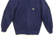 他の写真3: 80'S IZOD LACOSTE アクリル Vネック ニット ネイビー USA製 (VINTAGE)