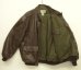 画像4: 90'S LL Bean "THINSULATE入り" A-2 レザー フライトジャケット ブラウン TALONジップ USA製 (VINTAGE) (4)