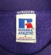 画像2: 90'S RUSSELL ATHLETIC "ウイングフット" 前Vガゼット付き クルーネック スウェットシャツ グレープ USA製 (VINTAGE) (2)