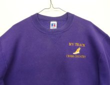 他の写真1: 90'S RUSSELL ATHLETIC "ウイングフット" 前Vガゼット付き クルーネック スウェットシャツ グレープ USA製 (VINTAGE)