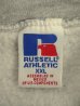 画像2: 90'S RUSSELL ATHLETIC ハーフジップ スウェットシャツ ヘザーグレー メキシコ製 (VINTAGE) (2)