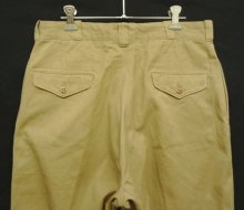 他の写真3: 60'S アメリカ軍 USMC コットン100% フラップ付きポケット チノパンツ WALDES製アルミジップ W32L29 (VINTAGE)