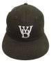 画像2: WOODBLOCK "CLASSIC WB LOGO WOOL CAP" BLACK (VINTAGE) (2)