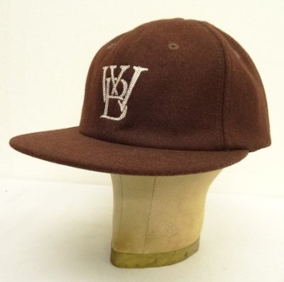 画像1: WOODBLOCK "CLASSIC WB LOGO WOOL CAP" BROWN (VINTAGE)