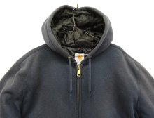 他の写真1: 00'S CARHARTT 裏地キルティング ヘビーウエイト ジップパーカー フェードネイビー (VINTAGE)