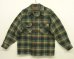 画像1: 70'S PENDLETON "BOARD SHIRT" ウール オープンカラーシャツ チェック柄 USA製 (VINTAGE) (1)