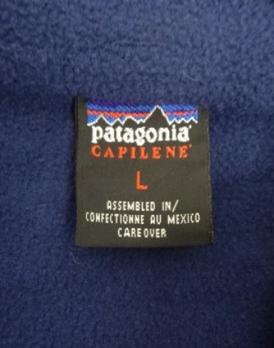 画像2: 00'S PATAGONIA "CAPILENE" ハーフジップ フリースシャツ ネイビー メキシコ製 (VINTAGE)