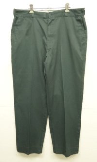 70'S LEE "CHETOPA TWILL" ワークパンツ TALONジップ ダークグリーン USA製 (VINTAGE)