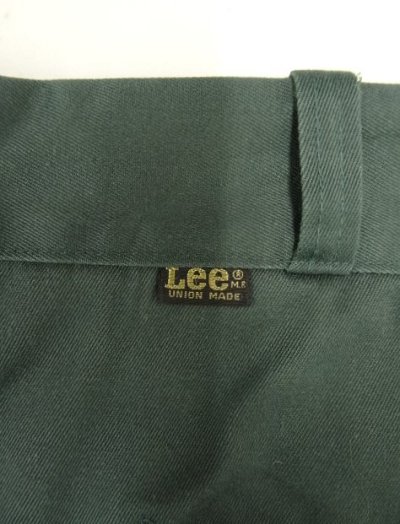 画像5: 70'S LEE "CHETOPA TWILL" ワークパンツ TALONジップ ダークグリーン USA製 (VINTAGE)