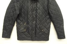 他の写真3: BARBOUR 3クレスト "CHELSEA RIB NECK" キルティングジャケット ブラック (VINTAGE)