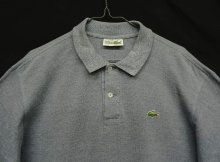 他の写真1: 80'S CHEMISE LACOSTE 長袖 ポロシャツ ブルーグレーヘザー フランス製 (VINTAGE)