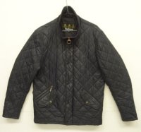 BARBOUR 3クレスト "CHELSEA RIB NECK" キルティングジャケット ブラック (VINTAGE)