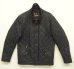 画像1: BARBOUR 3クレスト "CHELSEA RIB NECK" キルティングジャケット ブラック (VINTAGE) (1)