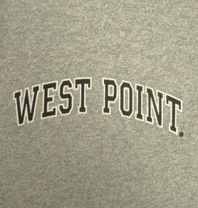 画像4: 90'S THE COTTON EXCHANGE "WEST POINT" ドローコード付き スウェットパンツ ヘザーグレー USA製 (VINTAGE)