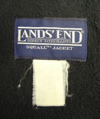 画像2: 90'S LANDS' END "SQUALL JACKET" 裏フリース ドリズラージャケット ブラック USA製 (VINTAGE)