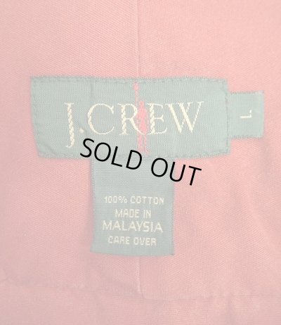 画像2: 90'S J.CREW 旧タグ コットン カラーブロック アノラックパーカー ホワイト/バーガンディ (VINTAGE)