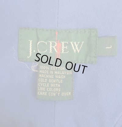 画像2: 90'S J.CREW 旧タグ コットン カラーブロック アノラックパーカー ホワイト/ブルー (VINTAGE)