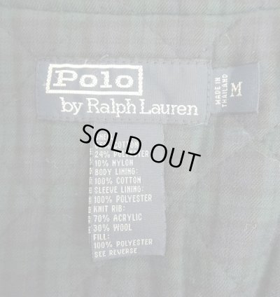 画像2: 90'S RALPH LAUREN 中綿入り ドリズラージャケット ブラック (VINTAGE)