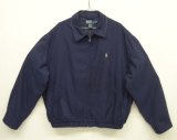 90'S RALPH LAUREN チンスト付き ドリズラージャケット ネイビー (VINTAGE)