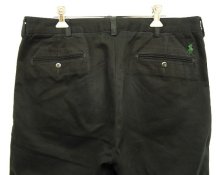 他の写真3: 90'S RALPH LAUREN "ETAHN PANT" ツープリーツ チノパンツ W35L30 ブラック (VINTAGE)