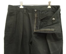 他の写真1: 90'S RALPH LAUREN "ETAHN PANT" ツープリーツ チノパンツ W35L30 ブラック (VINTAGE)