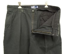 他の写真1: 90'S RALPH LAUREN "ANDREW PANT" ツープリーツ チノパンツ W36L31 フェードブラック (VINTAGE)