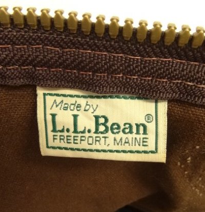 画像2: 80'S LL Bean キャンバス/レザー ダッフルバッグ ブラウン/オリーブ USA製 (VINTAGE)