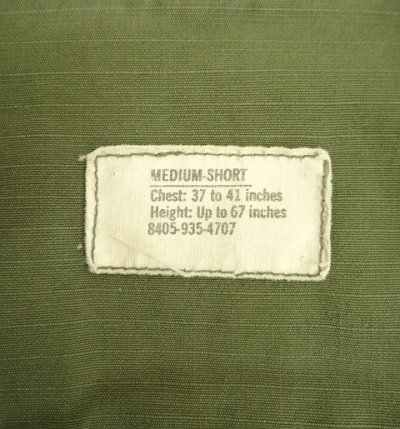 画像2: 60'S アメリカ軍 US ARMY "JUNGLE FATIGUE" リップストップ ファティーグジャケット M-SHORT (VINTAGE)