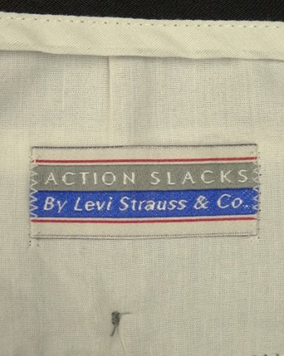 画像2: LEVIS "ACTION SLACKS" スラックス ブラック (VINTAGE)