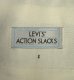 画像2: LEVIS "ACTION SLACKS" スラックス TALONジップ チャコール (VINTAGE) (2)