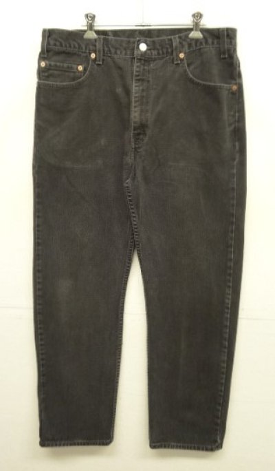 画像1: 00'S LEVIS 505 デニム ブラック W36L30 USA製 (VINTAGE)