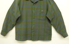 他の写真3: 60'S PENDLETON "SIR PENDLETON" ウール 長袖 オープンカラーシャツ チェック柄 USA製 (VINTAGE)