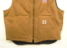 他の写真3: 00'S CARHARTT 裏地キルティング ダックベスト ブラウン USA製 (VINTAGE)