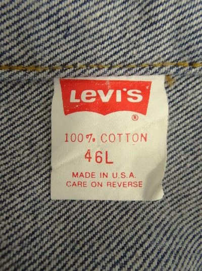 画像3: 90'S LEVIS "71506" 4thモデル デニムジャケット インディゴ 46L USA製 (VINTAGE)