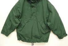 他の写真2: 90'S GAP 旧タグ 裏地フリース ナイロン アノラックパーカー ダークグリーン/ネイビー (VINTAGE)