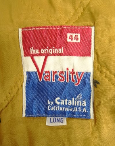 画像2: 70'S VARSITY by CATALINA カップショルダー ダービージャケット タン IDEALアルミジップ (VINTAGE)