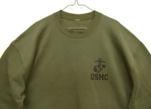 他の写真1: アメリカ軍 USMC クルーネック スウェットシャツ オリーブ (VINTAGE)