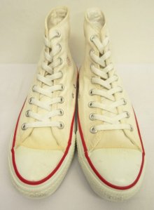 他の写真1: 90'S CONVERSE "ALL STAR HI" キャンバス スニーカー ホワイト USA製 (VINTAGE)