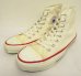 画像1: 90'S CONVERSE "ALL STAR HI" キャンバス スニーカー ホワイト USA製 (VINTAGE) (1)