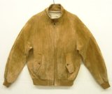 80'S LL Bean 裏地付き レザー ドリズラージャケット タン TALONジップ USA製 (VINTAGE)