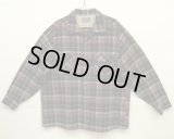 60'S PENDLETON "BOARD SHIRT" ウール オープンカラーシャツ チェック柄 USA製 (VINTAGE)