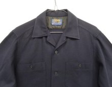 他の写真1: 60'S PENDLETON "BOARD SHIRT" ウール オープンカラーシャツ ネイビー USA製 (VINTAGE)