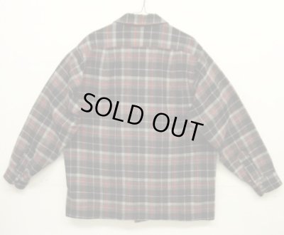 画像3: 60'S PENDLETON "BOARD SHIRT" ウール オープンカラーシャツ チェック柄 USA製 (VINTAGE)