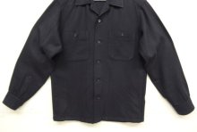 他の写真3: 60'S PENDLETON "BOARD SHIRT" ウール オープンカラーシャツ ネイビー USA製 (VINTAGE)