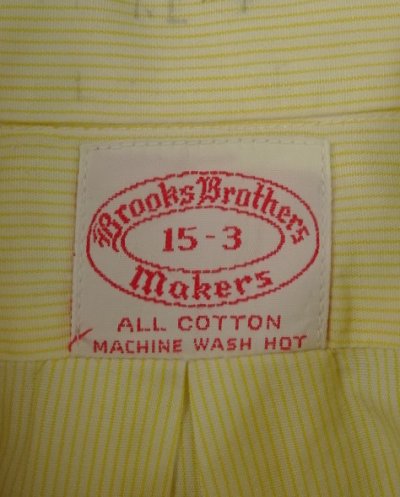 画像2: 60'S BROOKS BROTHERS "MAKERS" 6ボタン ポプリンシャツ ストライプ柄 USA製 (VINTAGE)