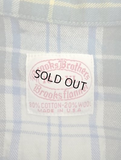 画像2: 80'S BROOKS BROTHERS "BROOKS FLANNEL" フランネル BDシャツ チェック柄 USA製 (VINTAGE)