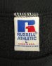 画像2: 90'S RUSSELL ATHLETIC 前Vガゼット付き クルーネック スウェットシャツ ブラック USA製 (VINTAGE) (2)