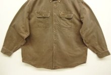 他の写真3: 80'S CARHARTT 三角タグ ヘビーツイル BDシャツ フェードブラウン (VINTAGE)