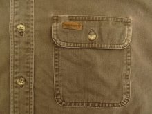 他の写真2: 80'S CARHARTT 三角タグ ヘビーツイル BDシャツ フェードブラウン (VINTAGE)